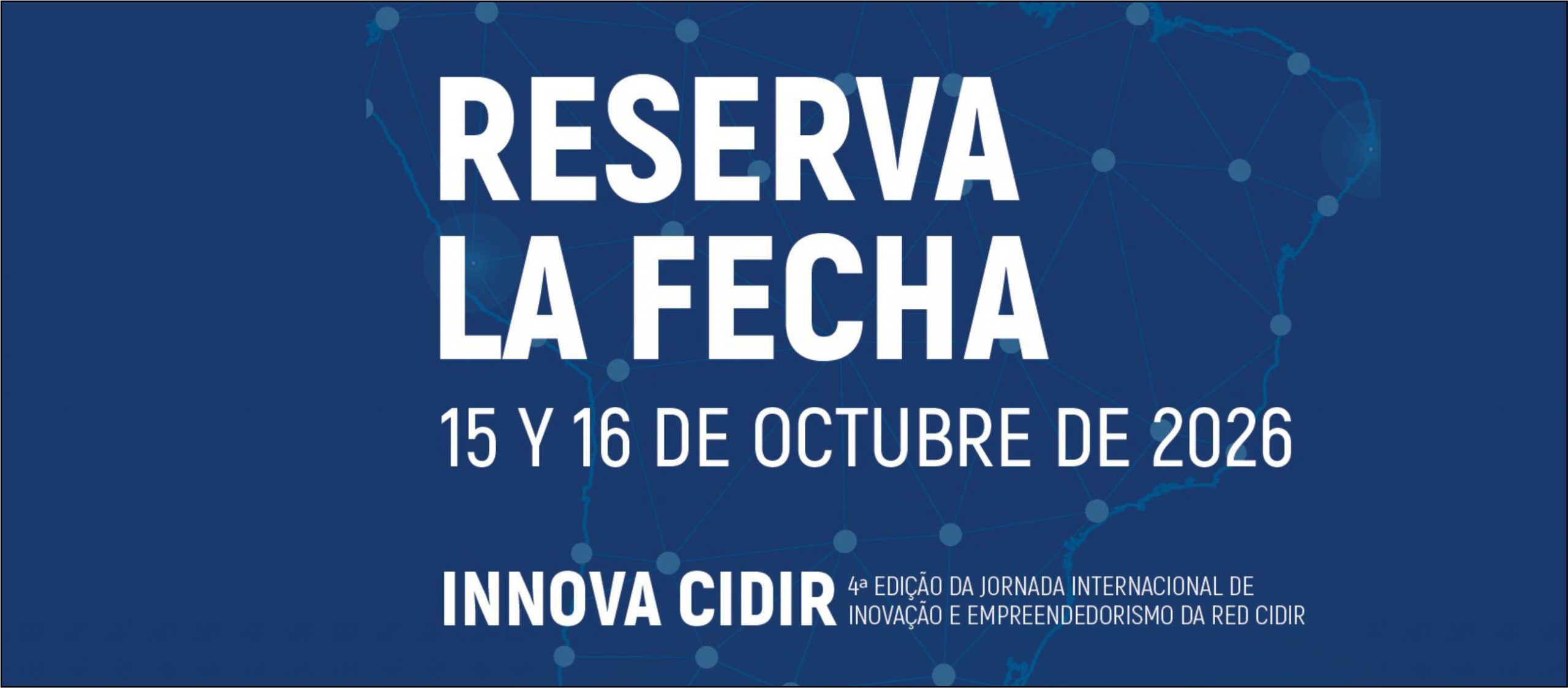 La Red CIDIR invita a la IV Jornada Internacional de Innovación y Emprendedurismo